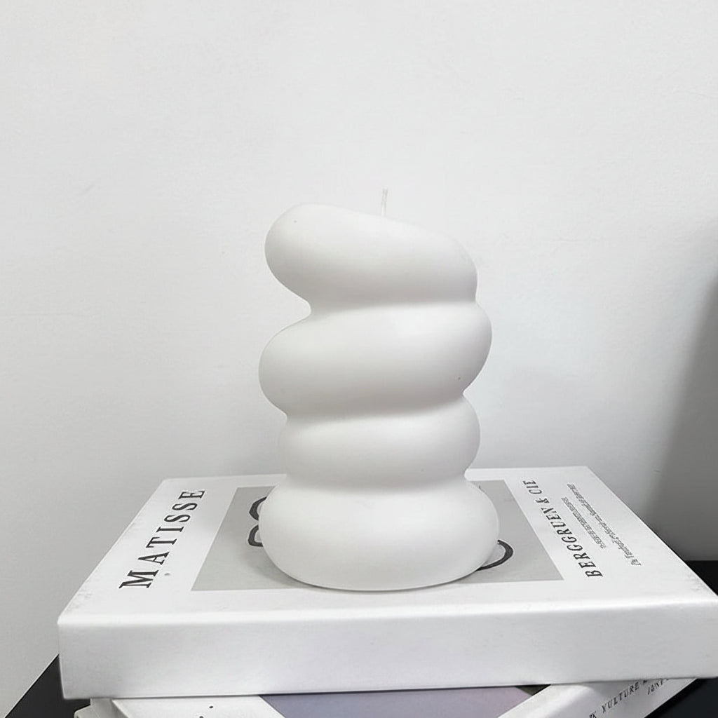 White decorative object vase