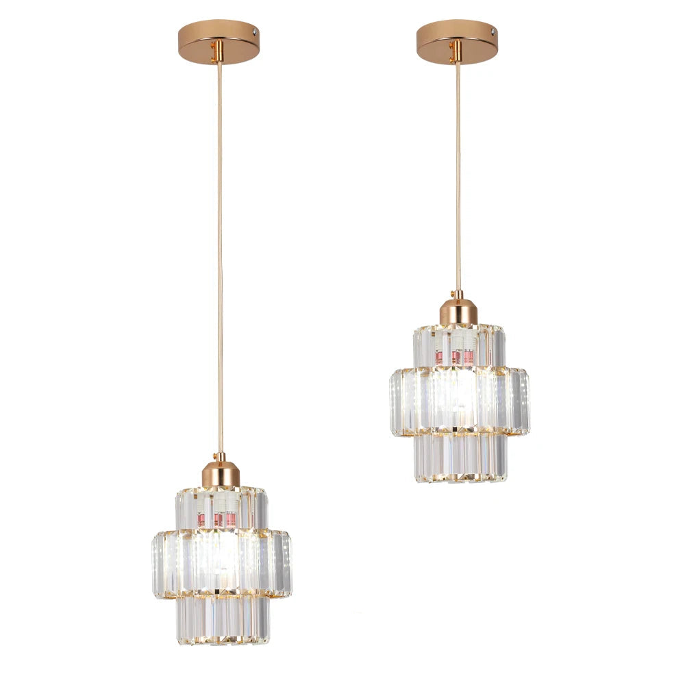 Two pendant lights with adjustable ropes on a white background
