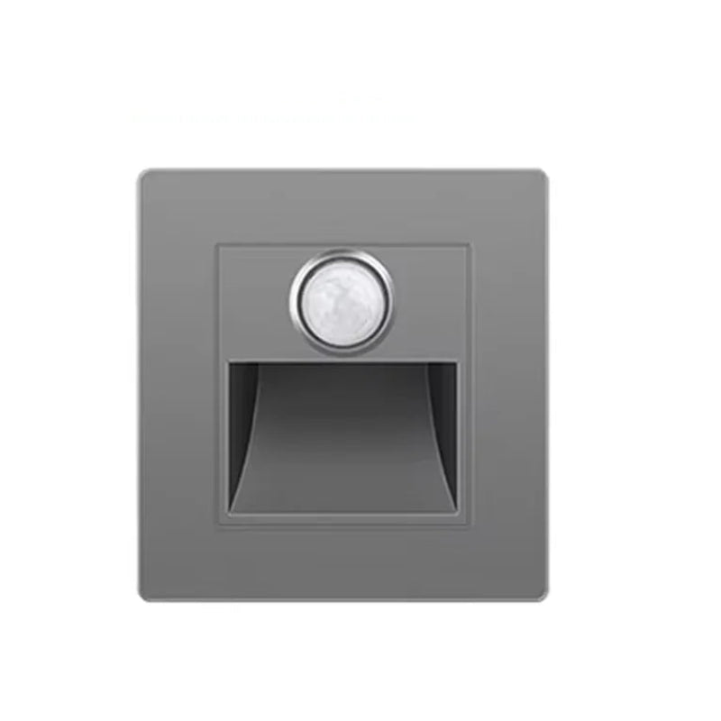 Gray infrared motion sensor on a white background with 'Infrared Motion Sensor' text above.