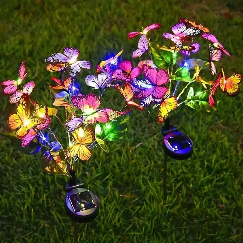Waterproof solar butterfly lawn light for garden decoration