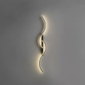 Wall-mounted light fixture with dimensions and specifications on a gray background