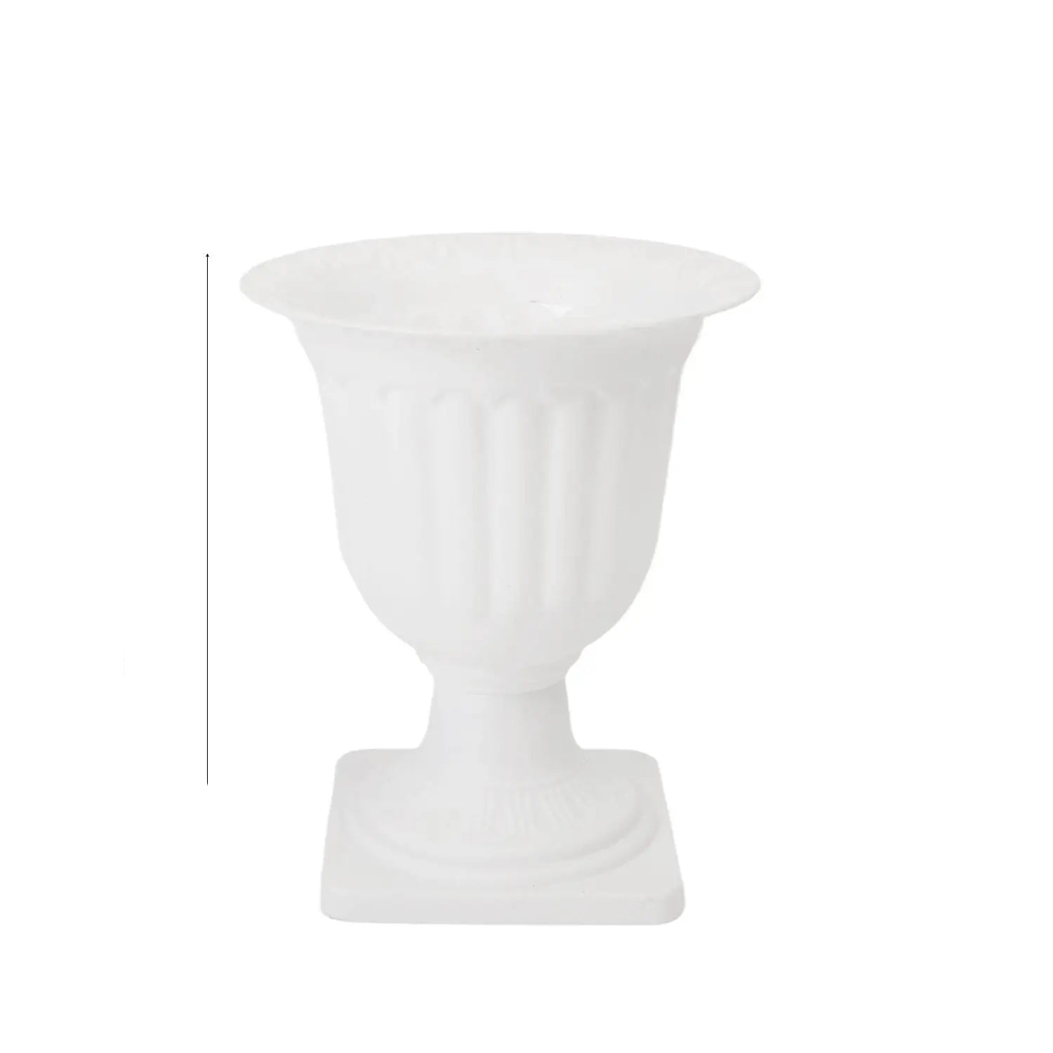 White decorative urn 