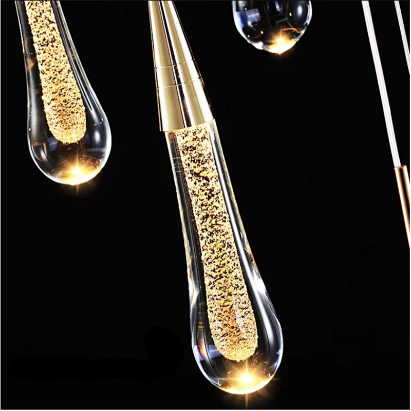 Gold bubble crystal droplet against a black background with 'Bubble Crystal' text.