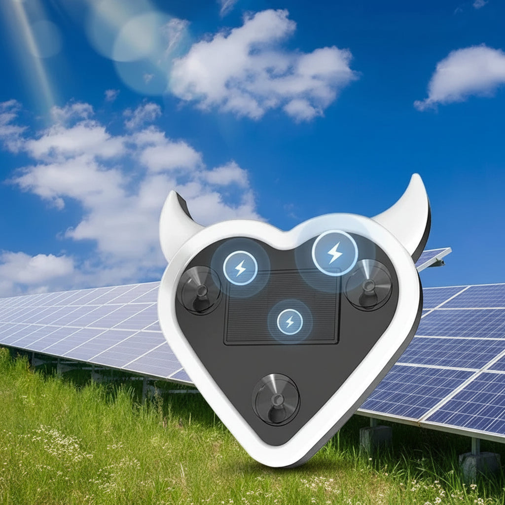 Solar Heart LED Car Atmosphere Lamp – Neon Glow Dashboard Light