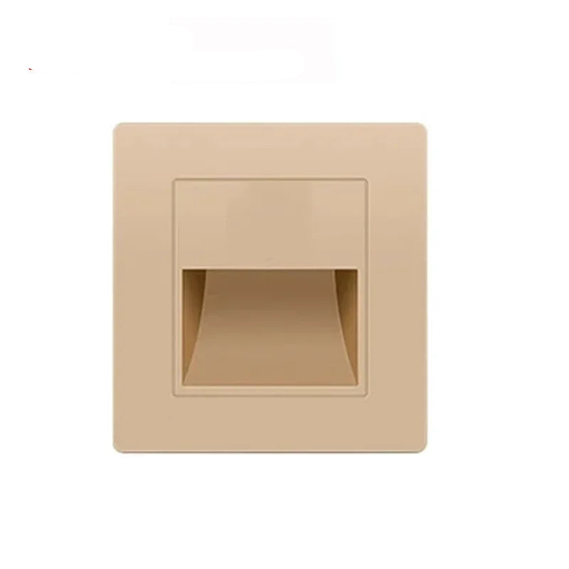 Beige square light fixture with 'No Sensor' text in red at the top