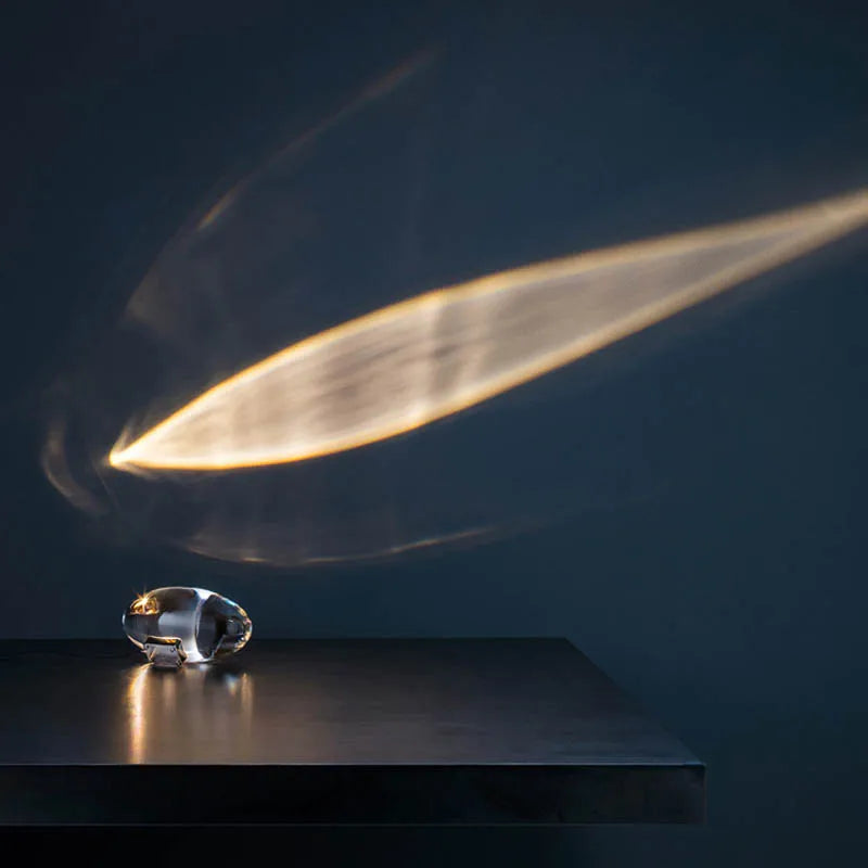 Crystal Eye of the Sky LED table lamp – egg-shaped USB night light with colour films