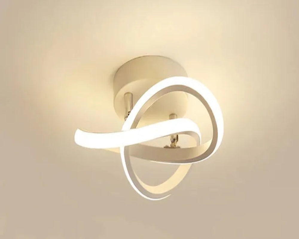 Modern wall light fixture with a neutral background