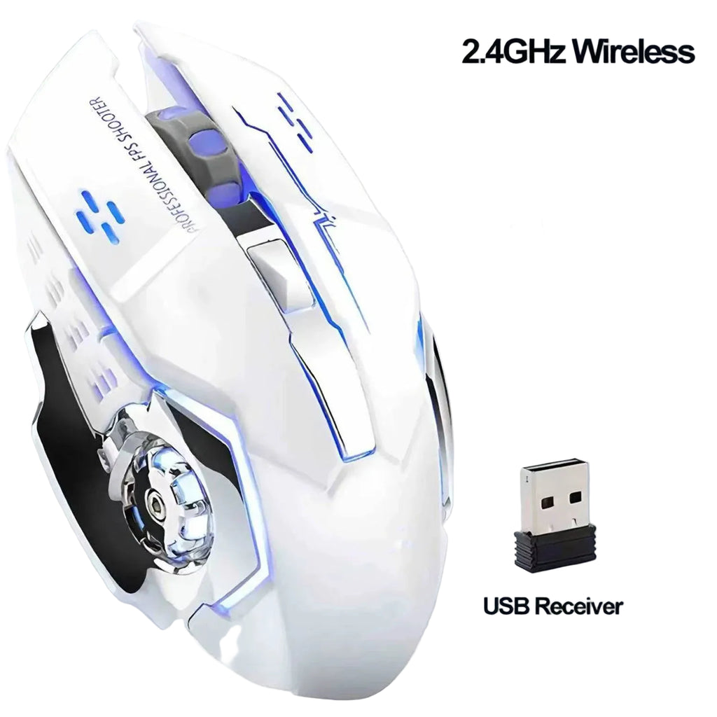 KaiAqua Wireless Gaming Mouse – Rechargeable Bluetooth & 2.4G RGB