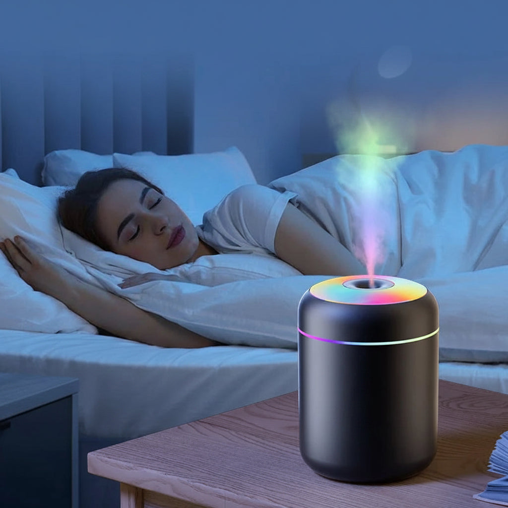 Mini USB Air Humidifier & Aroma Diffuser – 180ml Ultrasonic Mist Maker