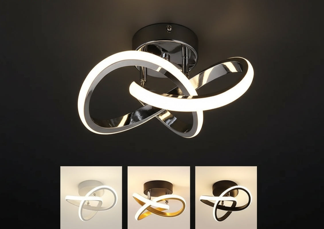 Ceiling light fixture with circular design on a beige background, featuring the brand 'DARHYN'.
