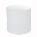 White cylindrical object on a white background