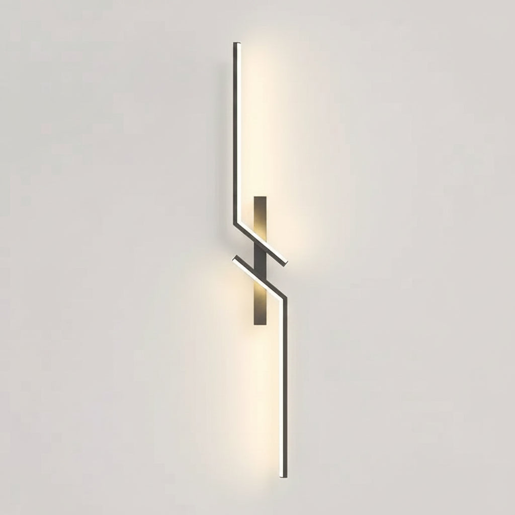 Black wall-mounted light fixture with specifications on a white background