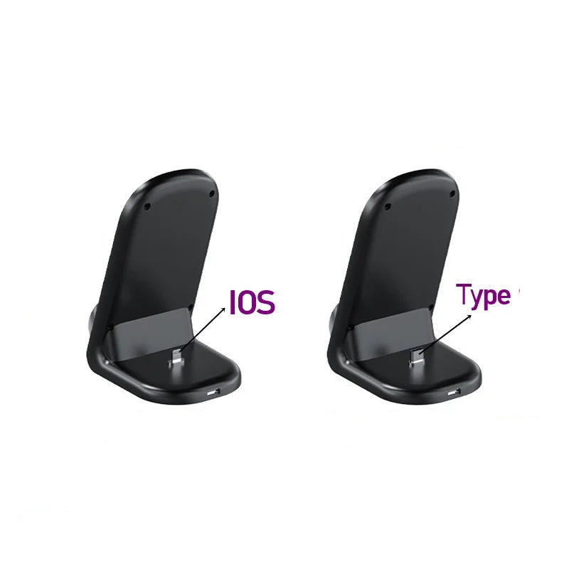 Two headphone output stands labeled