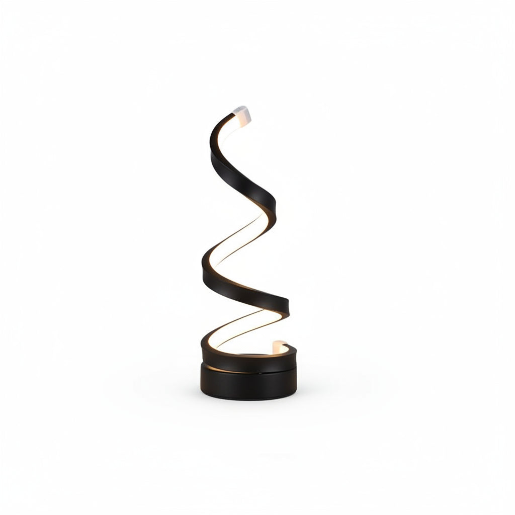 3-Way Dimmable Touch Bedside Lamp – USB Spiral Night Light | Home Store JP