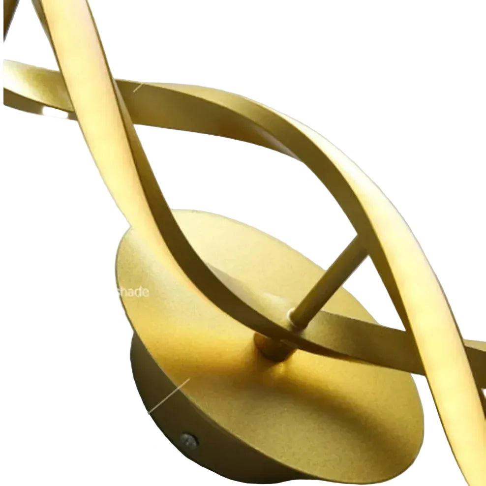 Gold light fixture with aluminum tube material 