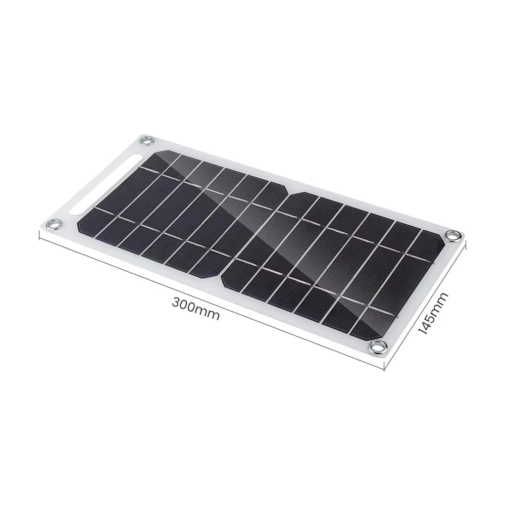 Solar panel with dimensions on a white background