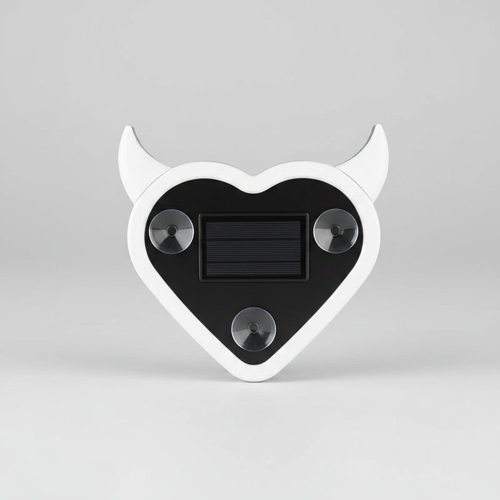 Solar Heart LED Car Atmosphere Lamp – Neon Glow Dashboard Light