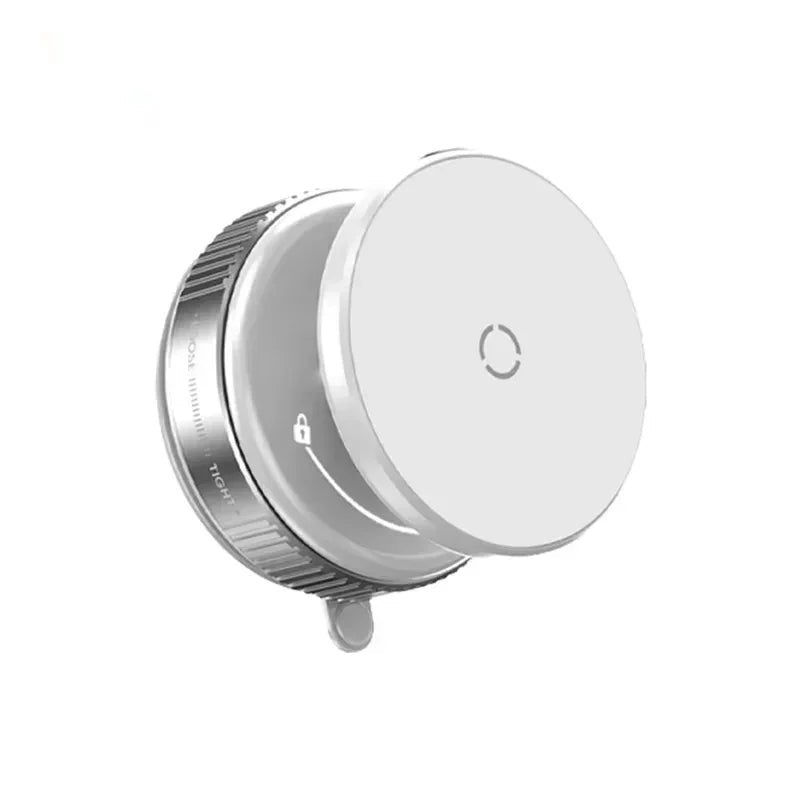Vacuum suction cup on a white background with text 'Vacuum Suction Cup'.