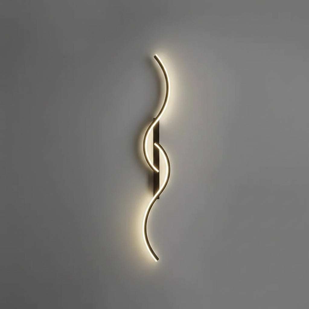 Wall-mounted light fixture with dimensions and specifications on a gray background