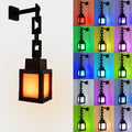 Pixel LED lantern showing 16 colour modes – decorative festival atmosphere light for home
