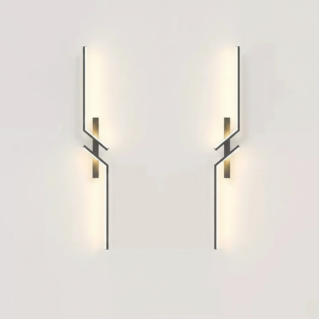 Black wall sconce with dimensions and specifications on a white background