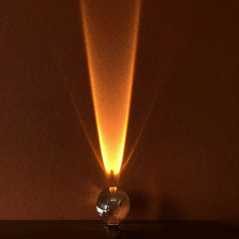 Crystal Eye of the Sky LED table lamp – egg-shaped USB night light with colour films