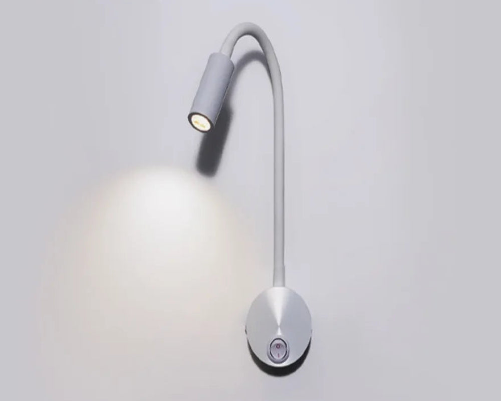 Flexible LED wall lamp with caron keke branding on a light gray background