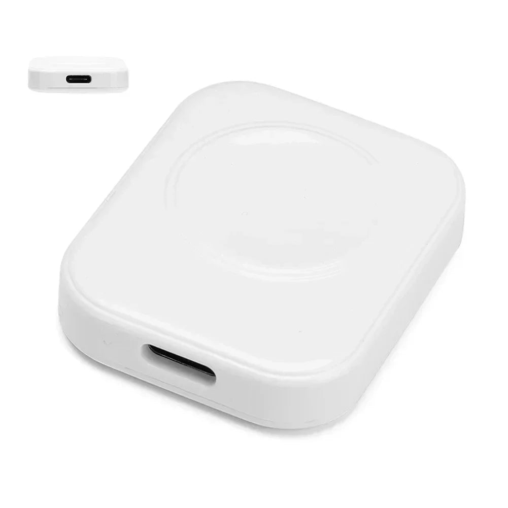 White electronic device with Type-C interface on a white background