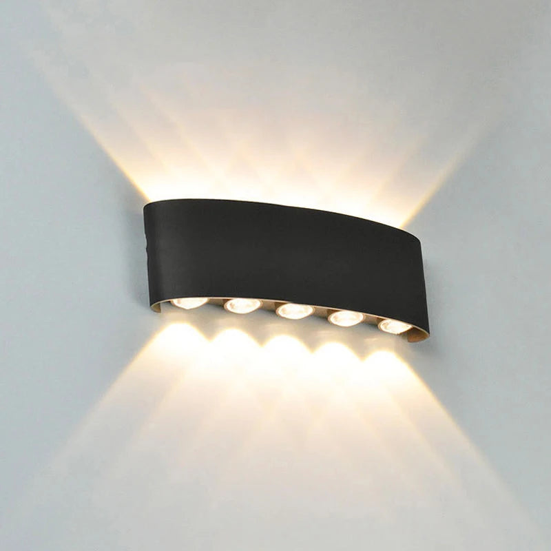 LED wall light up down effect – indoor outdoor sconce 90-260V ABS modern