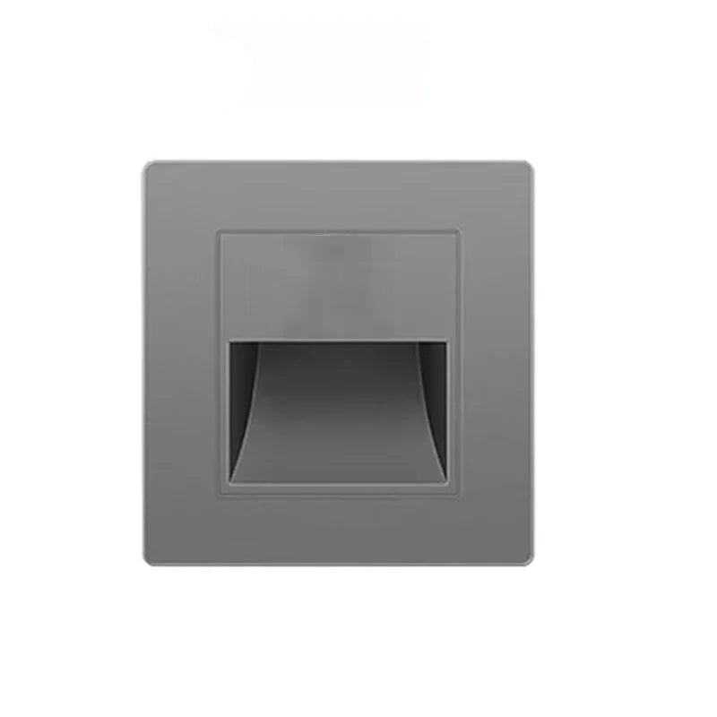 Gray square light fixture with 'No Sensor' label on a white background