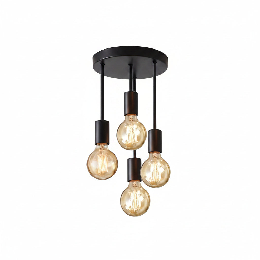 ceiling light fixture with size comparison