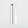 Induction lamp with three light color options and a key switch on a white background.
