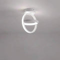 Ceiling light fixture with dimensions on a gray background