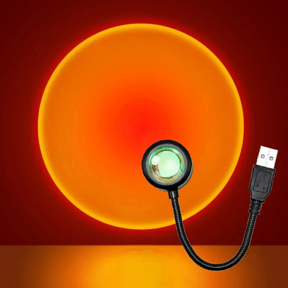 USB LED Sunset Projector Lamp – Atmosphere Night Light | Home Store JP