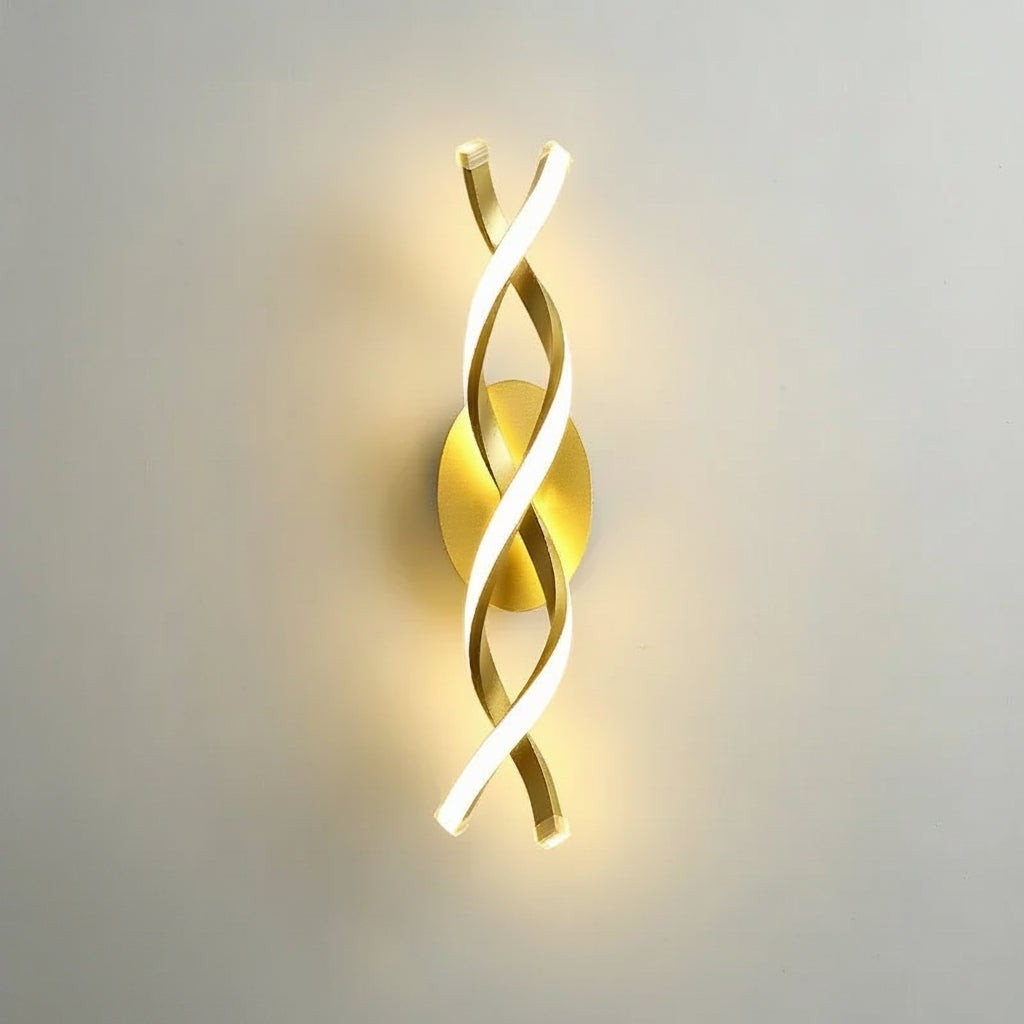 Gold wall sconce 