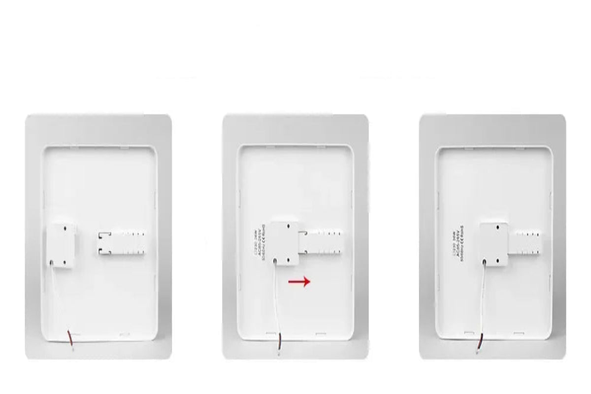 Step-by-step installation guide for a ceiling light fixture with diagrams and text instructions.