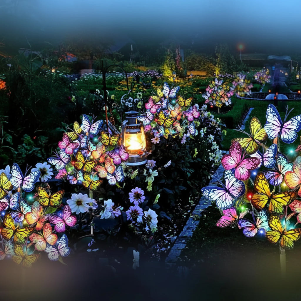 Waterproof solar butterfly lawn light for garden decoration